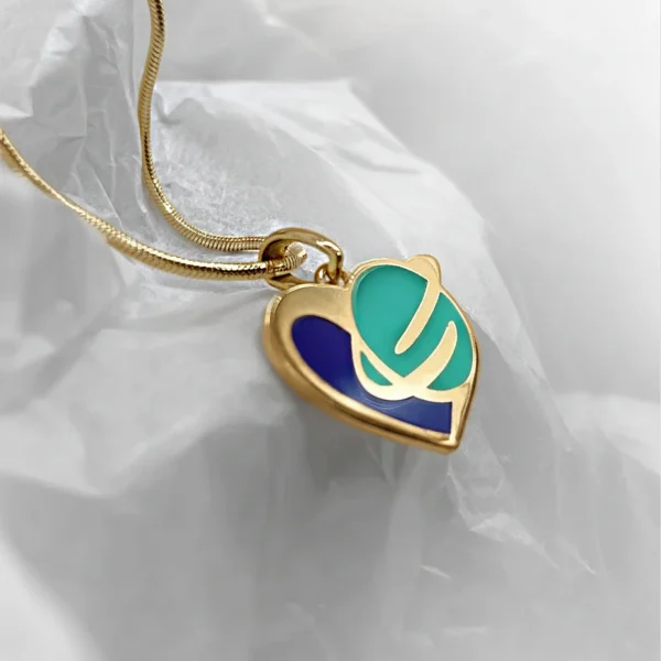 Petorial sárga arany medál emlékékszer - ocean whisper